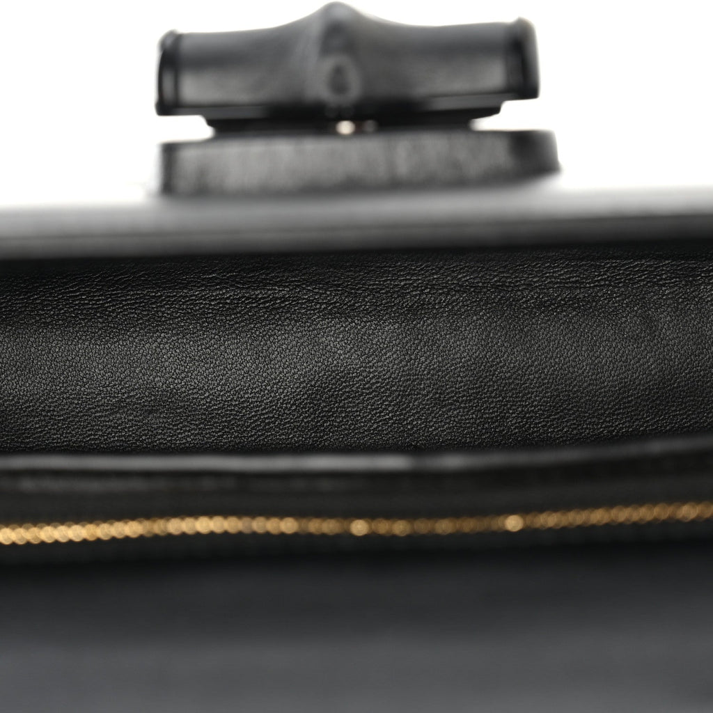Calfskin Medium Bamboo Diva Black