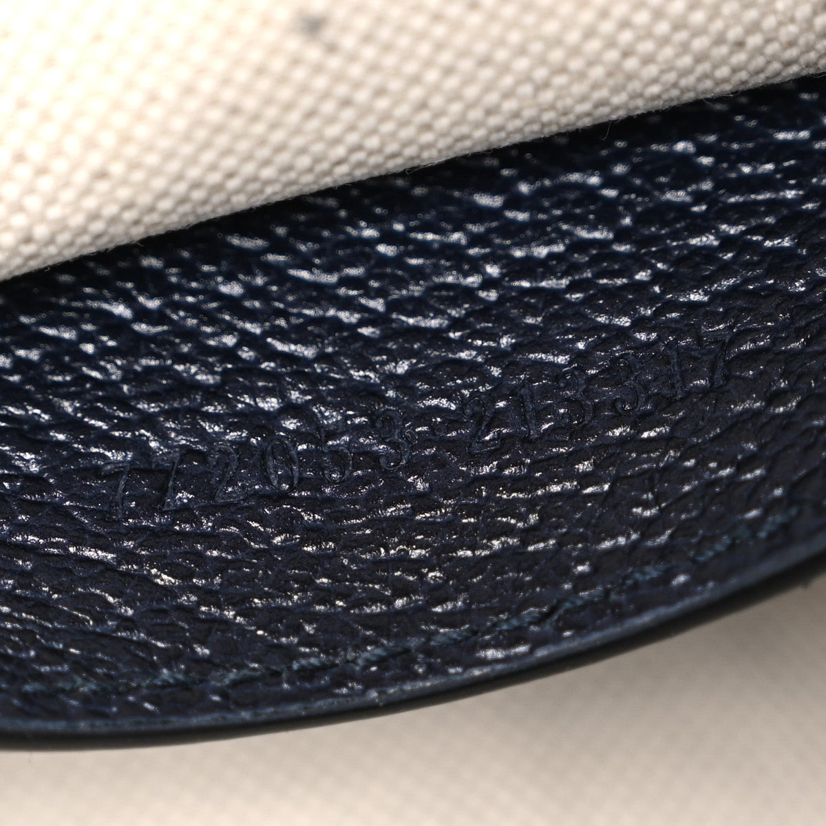 GG Supreme Monogram Textured Dollar Calfskin Web Mini Ophidia Top Handle Bag Beige Blue