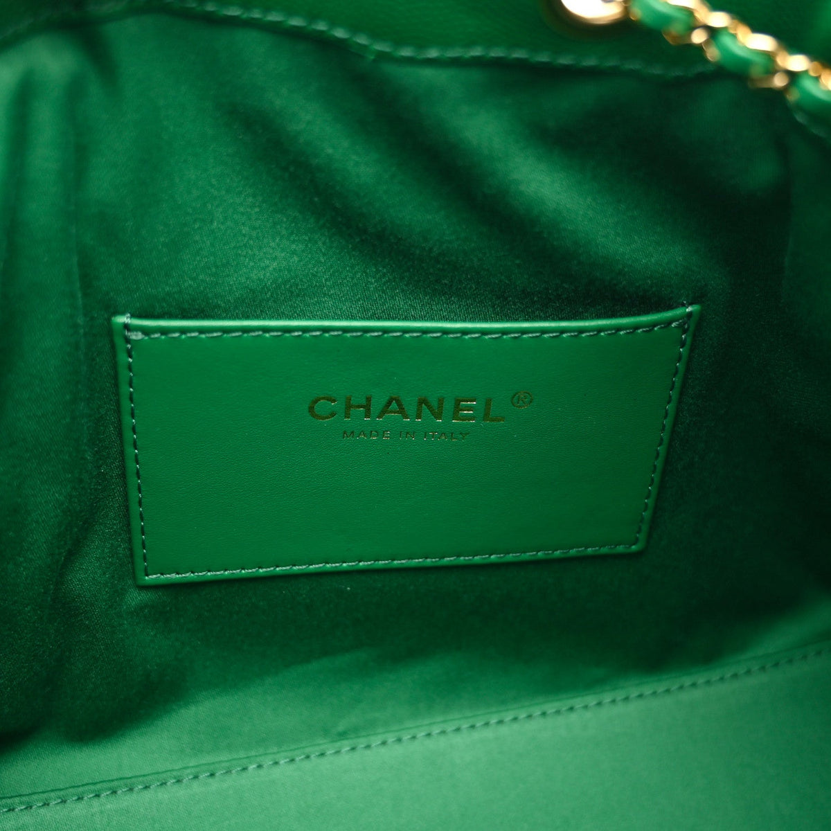 Caviar Quilted Small Chanel 25 Handbag Green