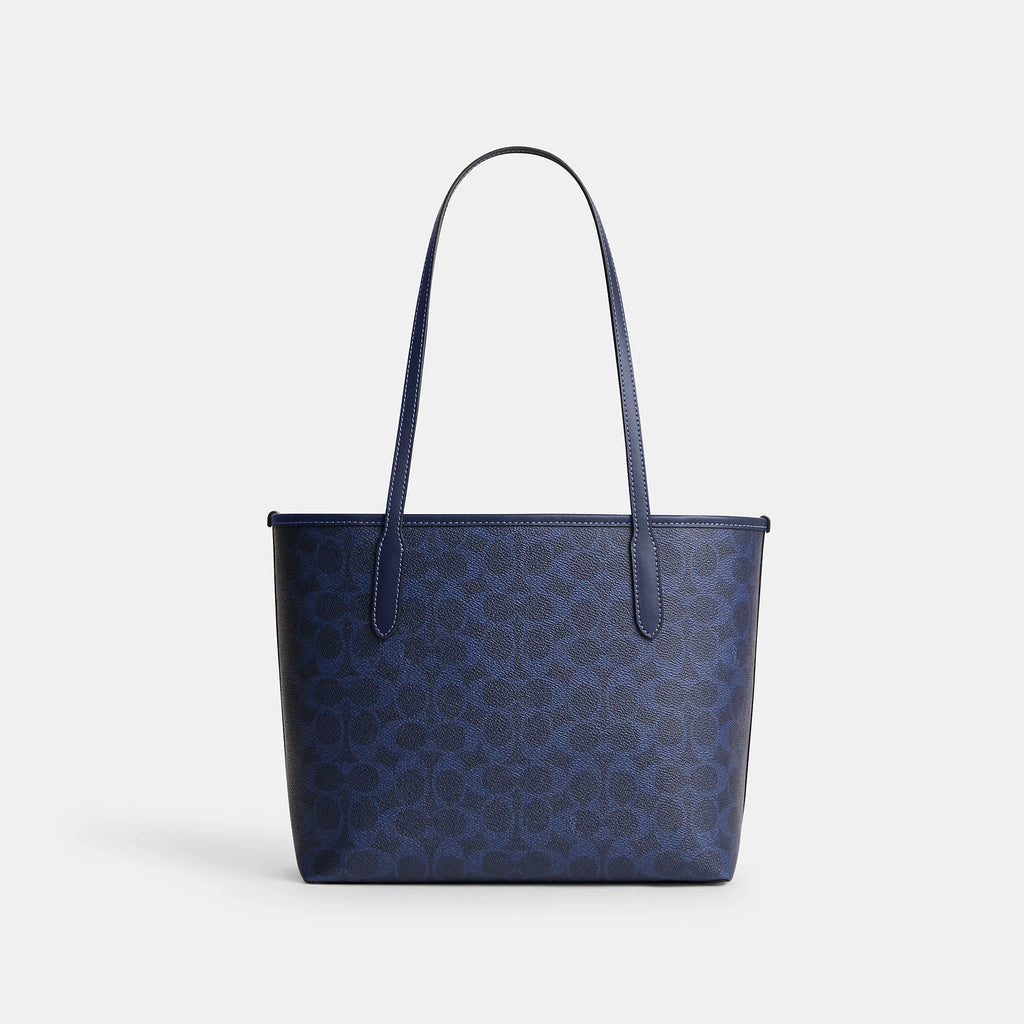 Coach Outlet Medium City Tote Bag In Signature Canvas