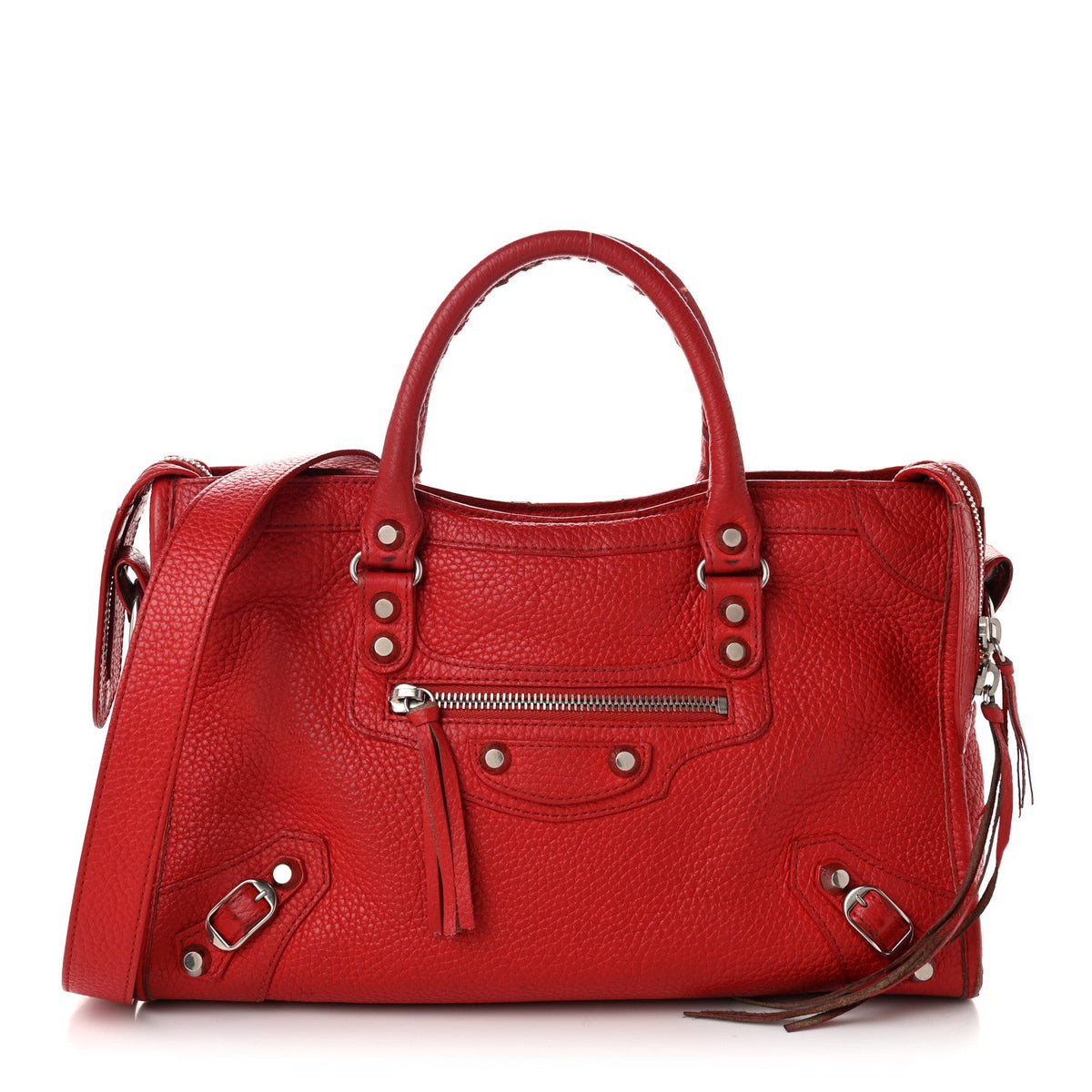 Vibrato Calfskin Classic Silver Hardware S City Rouge Cerise
