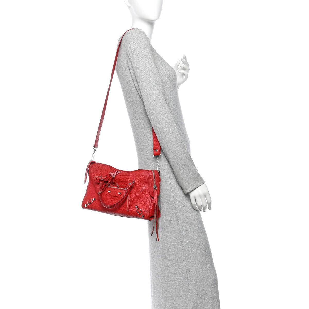 Vibrato Calfskin Classic Silver Hardware S City Rouge Cerise