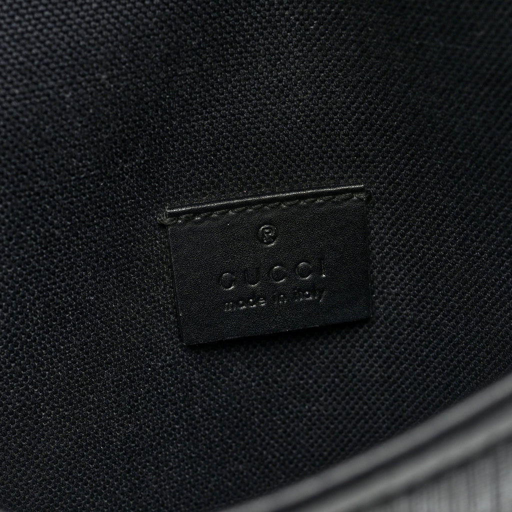 GG Supreme Monogram Web Medium Messenger Bag Black Grey