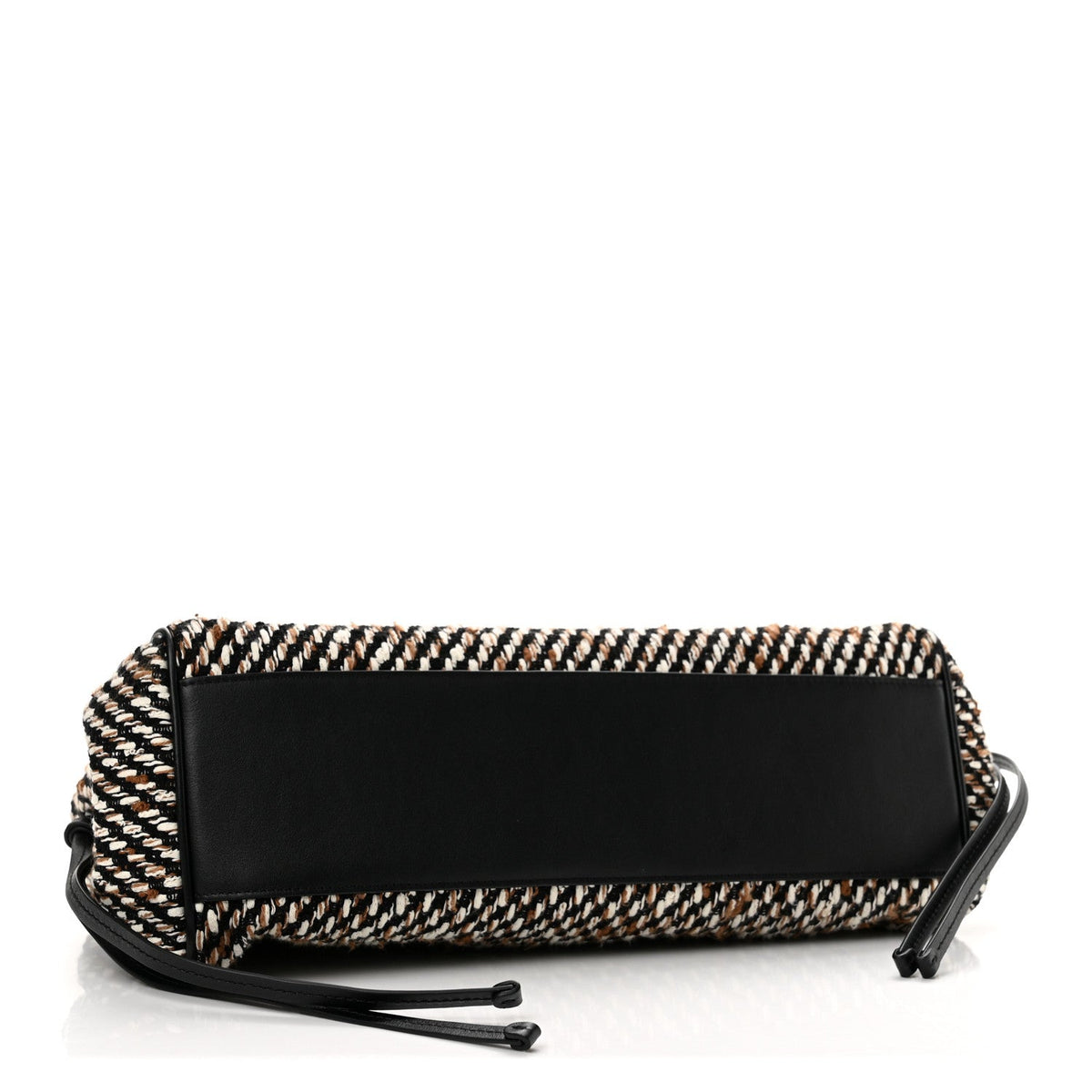 Tweed Calfskin Urban Essentials Small Shopping Bag Black Multicolor