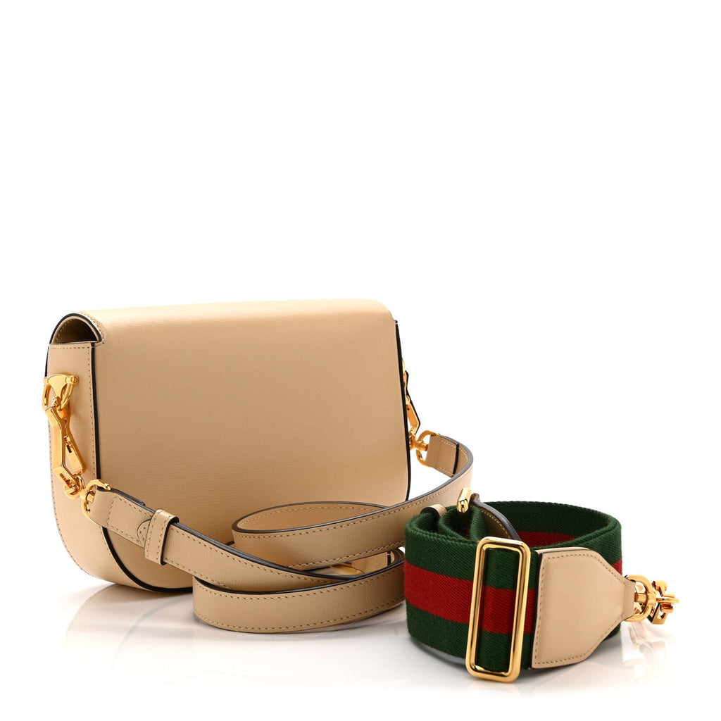 Azalea Calfskin Web Mini Horsebit 1955 Shoulder Bag Bubble Tea