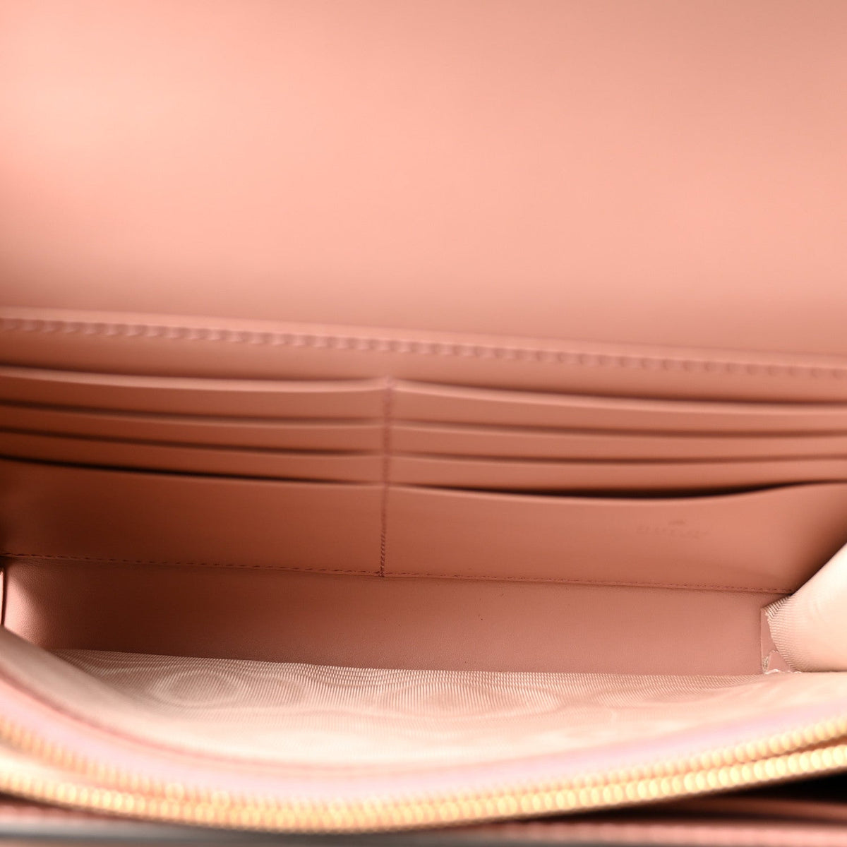 Calfskin GG Debossed Chain Wallet Pink