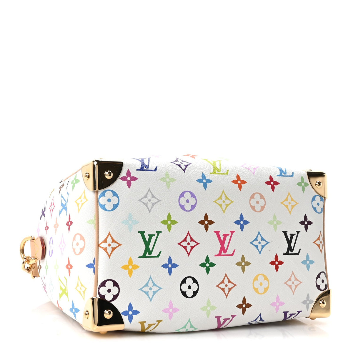LV X TM Monogram Multicolor Speedy Bandouliere 25 White