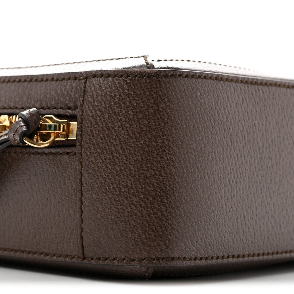 GG Supreme Monogram Web Small Ophidia Top Handle Shoulder Bag Brown