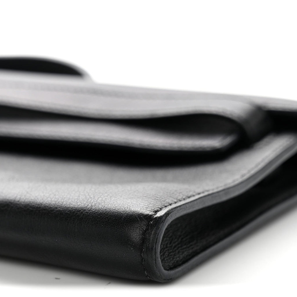 Evergrain Kelly Cut Clutch Pochette Black