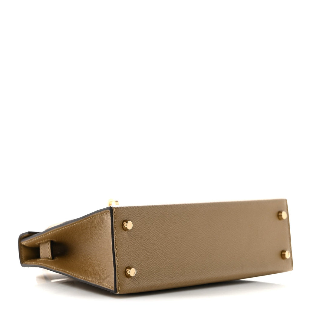 Madame Calfskin Mini Kelly Sellier 20 Dune