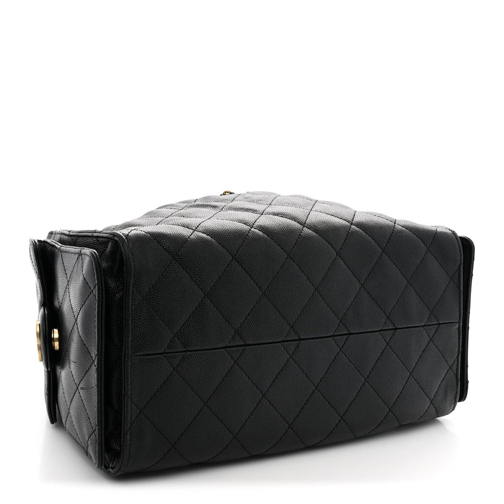 Caviar Quilted Small Chanel 25 Handbag Black