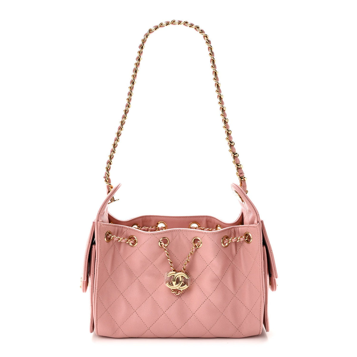 Caviar Quilted Mini Chanel 25 Handbag Pink