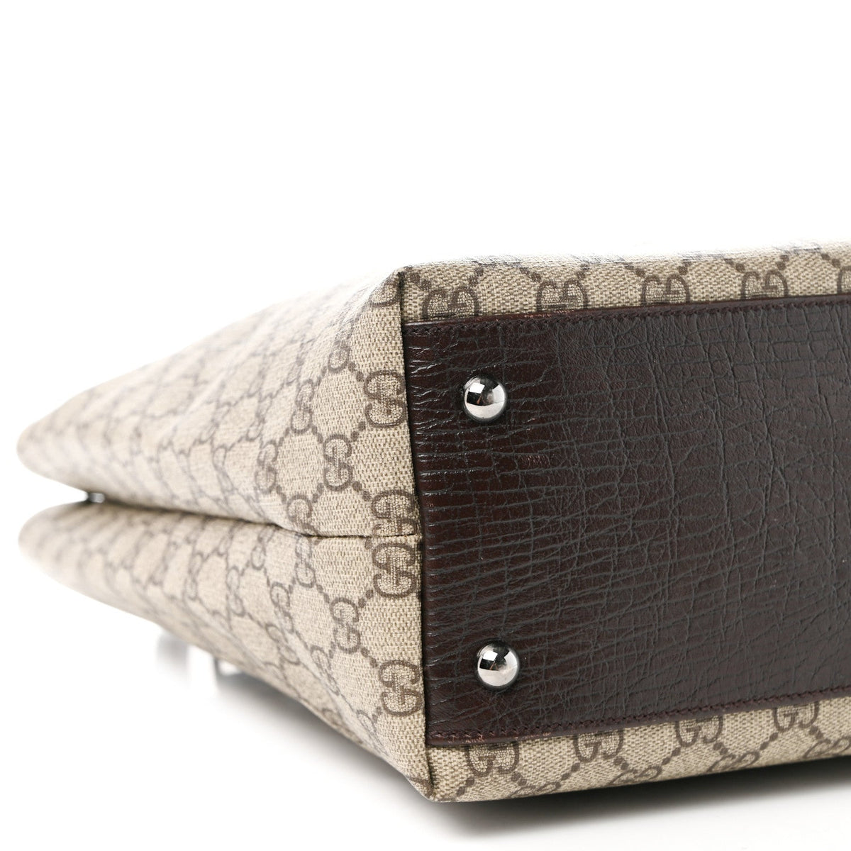 GG Plus Monogram Small Vertical Tote Dark Brown