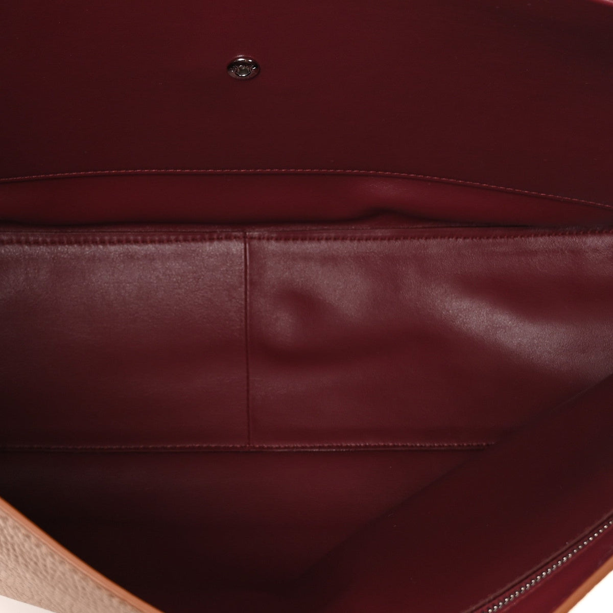 Grained Calfskin Souplissimo Maxi Flap Camel