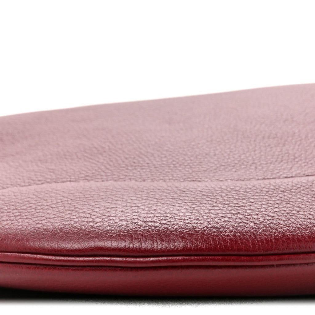 Soft Grained Calfskin Maxi B Hobo Rosso