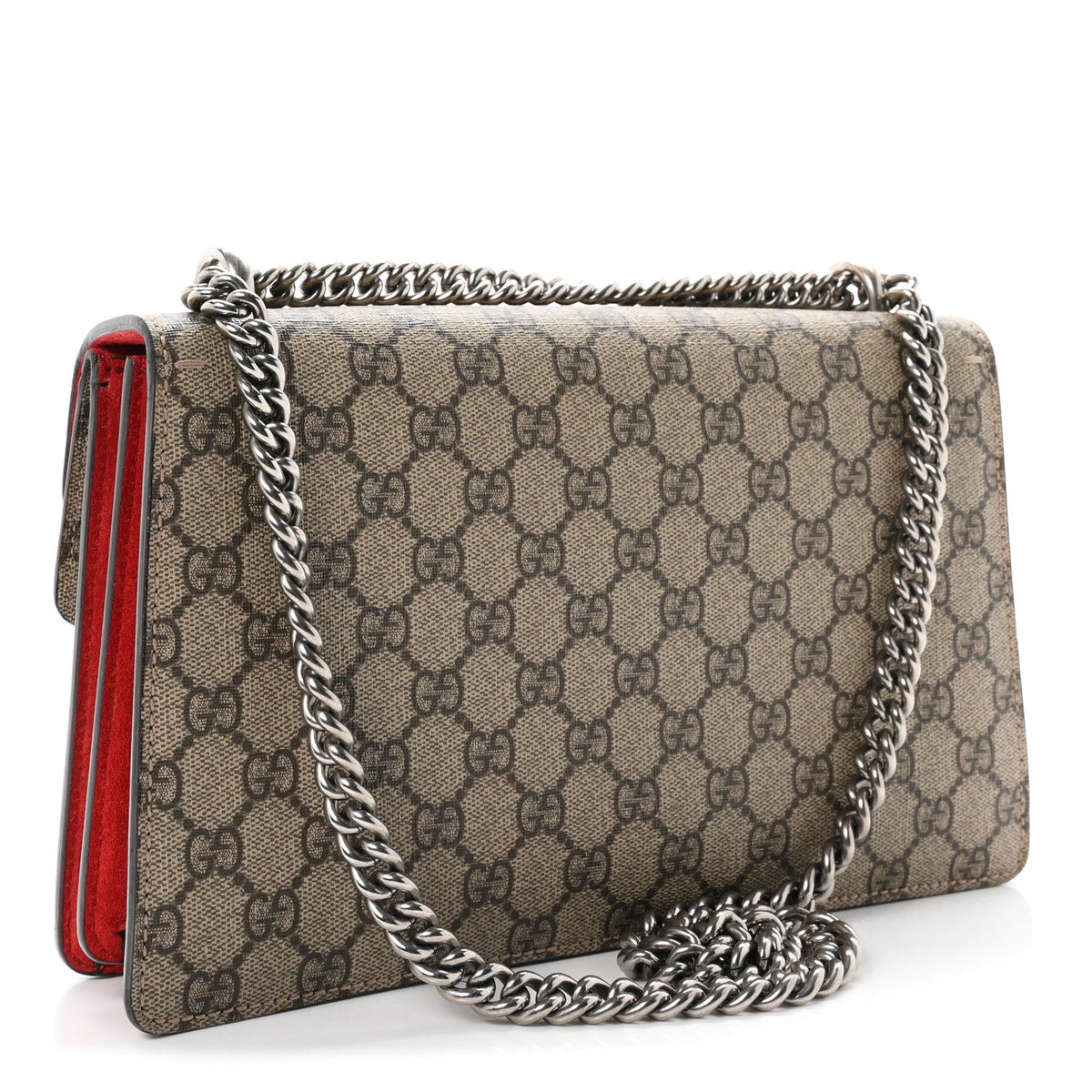 GG Supreme Monogram Small Dionysus Shoulder Bag Red