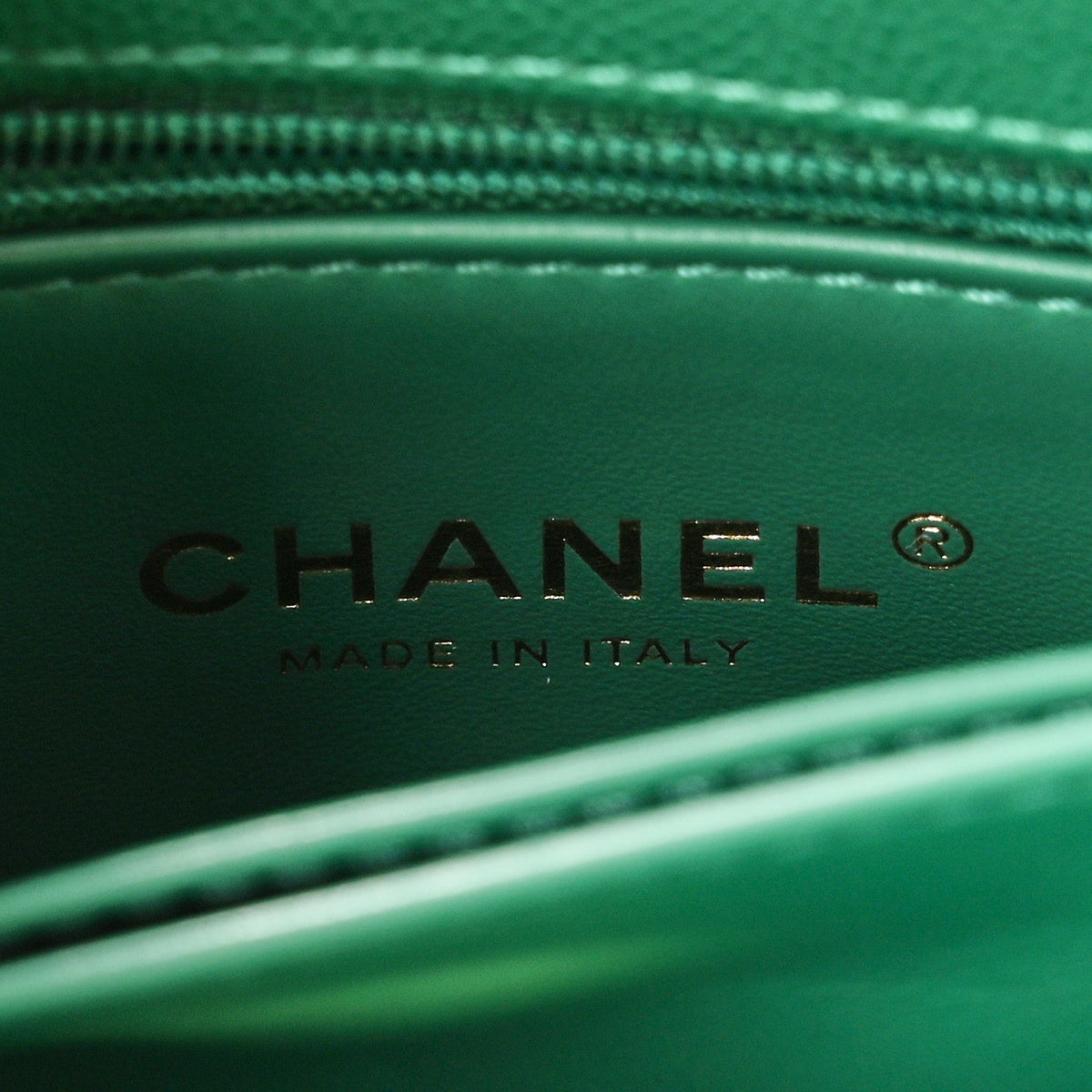 Caviar Quilted Extra Mini Coco Handle Flap Green