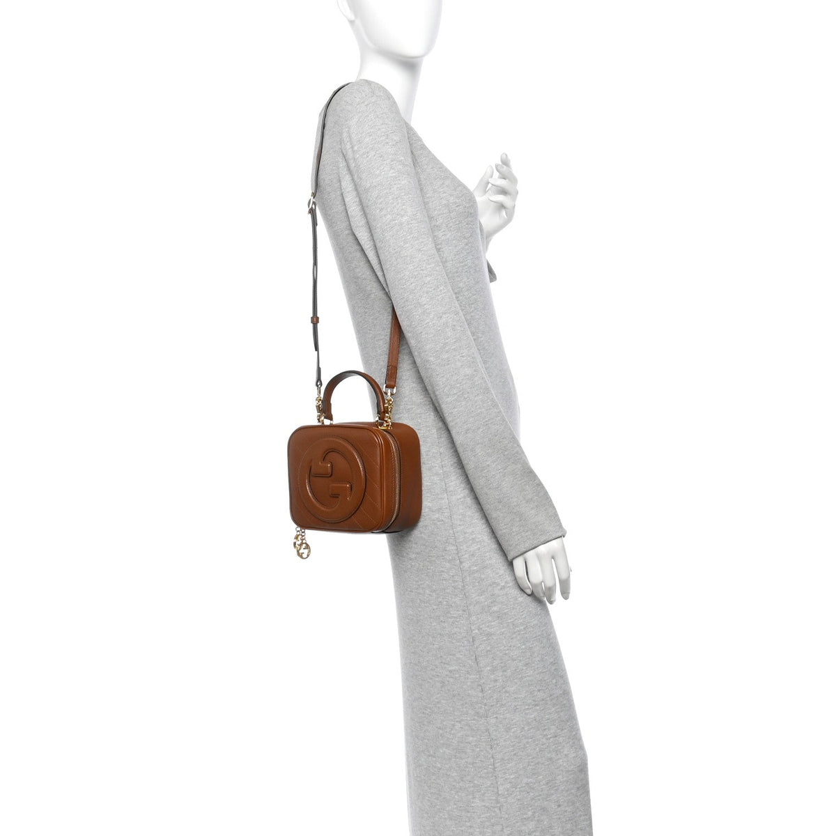 Sakai Be Green Calfskin Diagonal Stitched Blondie Top Handle Bag Cuir