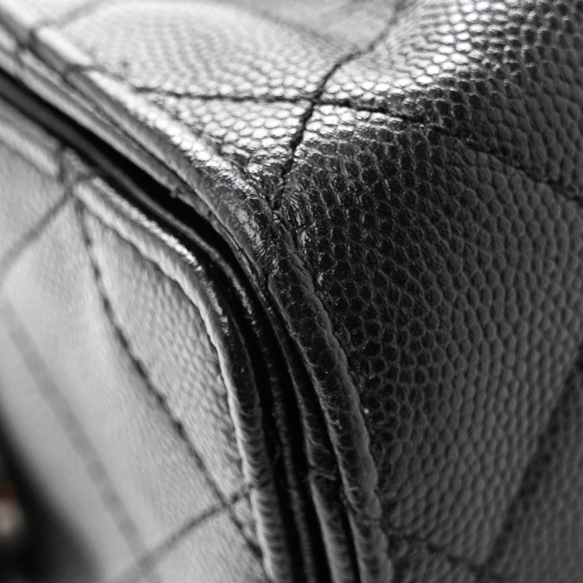 Caviar Quilted Small Chanel 25 Handbag Black