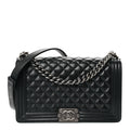 Caviar Quilted New Medium Boy Flap Black