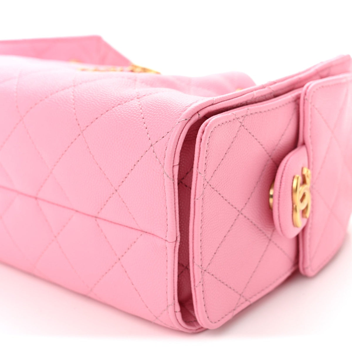 Caviar Quilted Mini Chanel 25 Handbag Light Pink