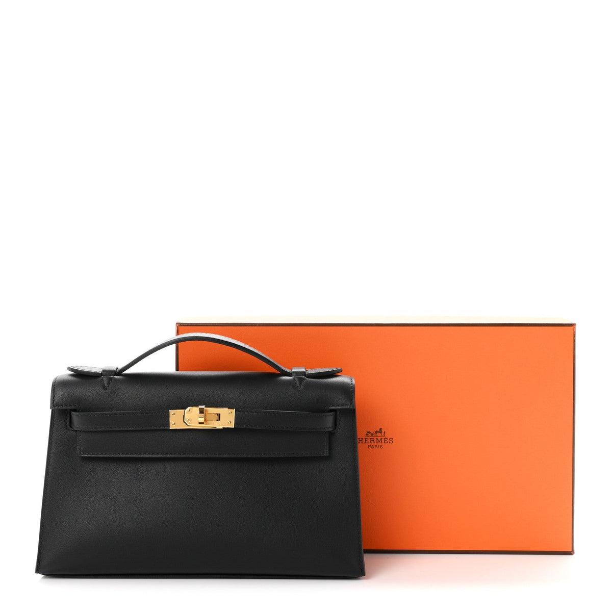 Swift Kelly Pochette Clutch Black
