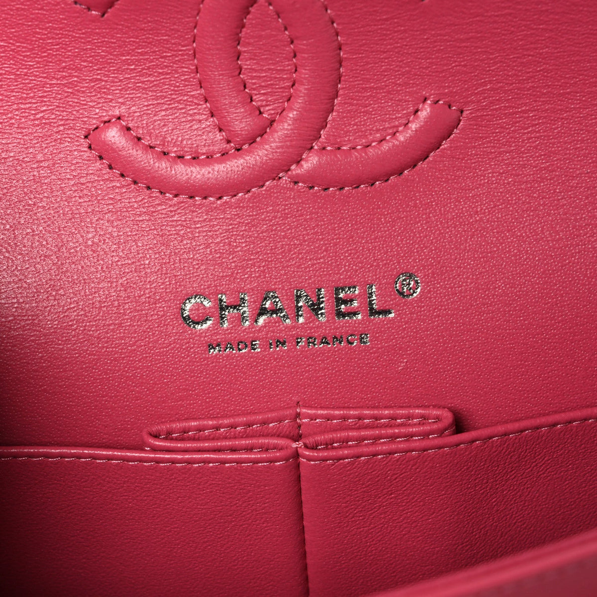 Lambskin Quilted Small Double Flap Pink