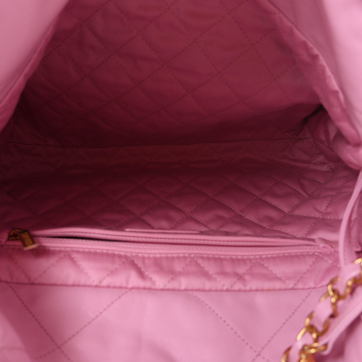 Shiny Calfskin Quilted Small Chanel 22 Pink
