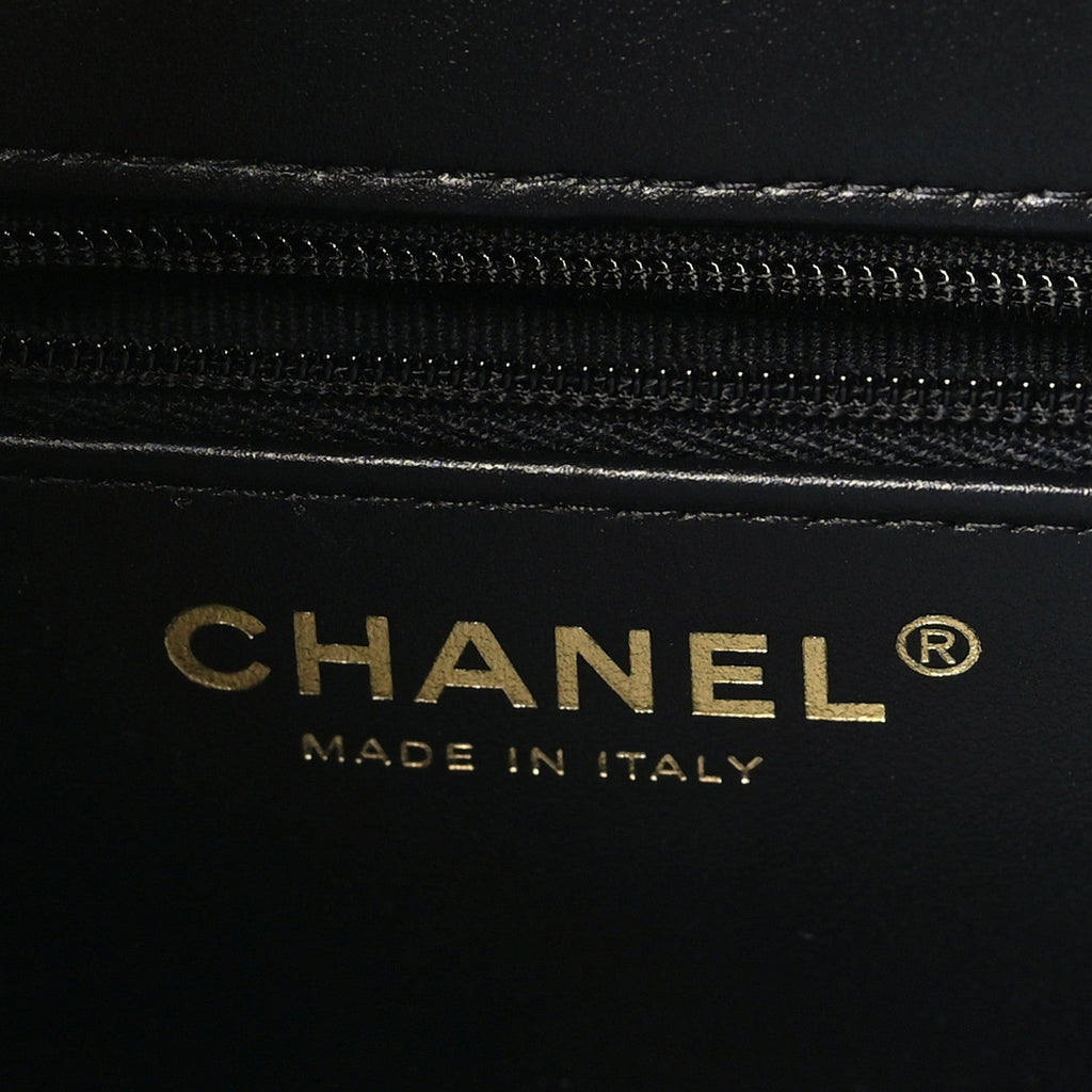 Shiny Caviar Preppy Coco Small Flap Black