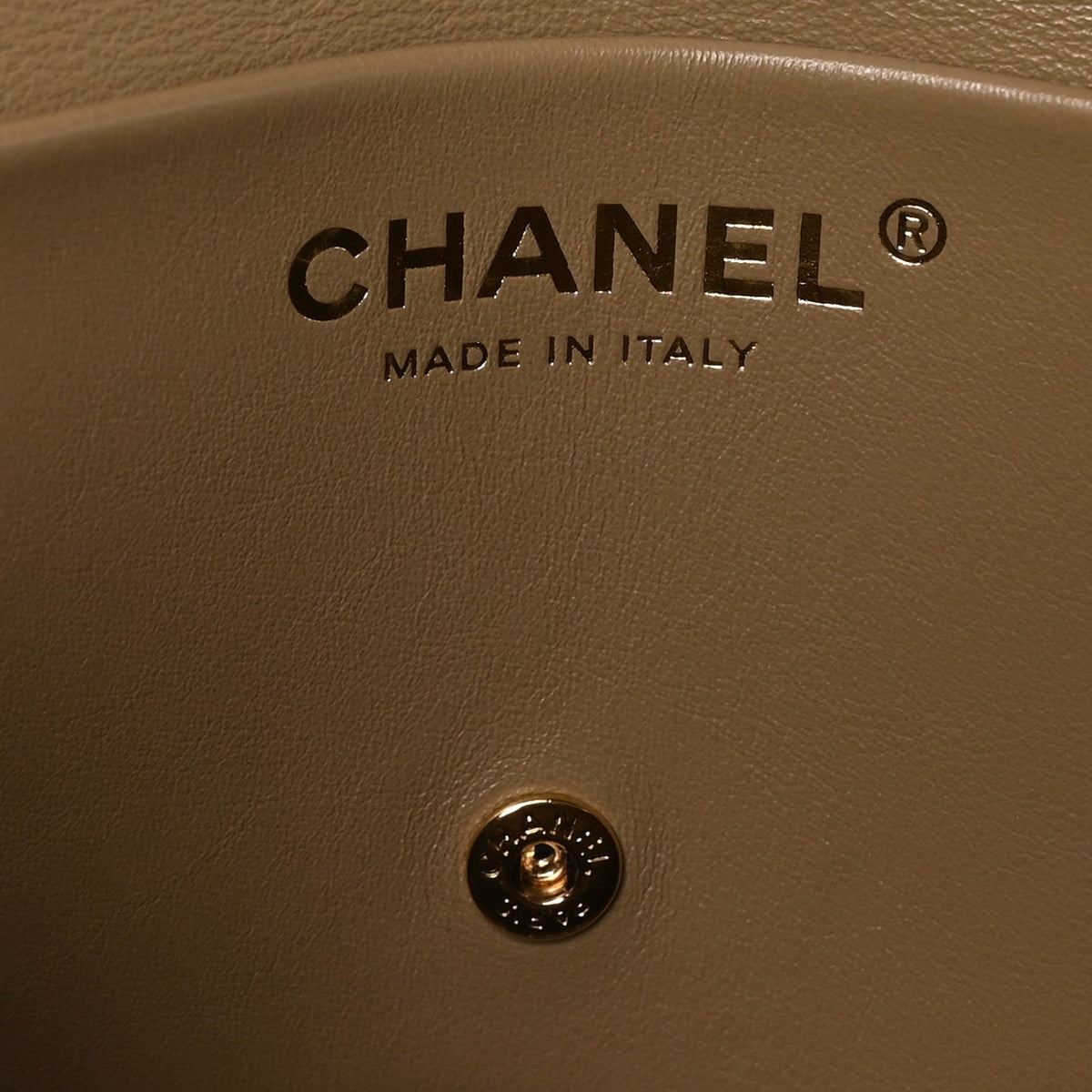 Suede Calfskin Mini Souplissimo Flap Dark Beige
