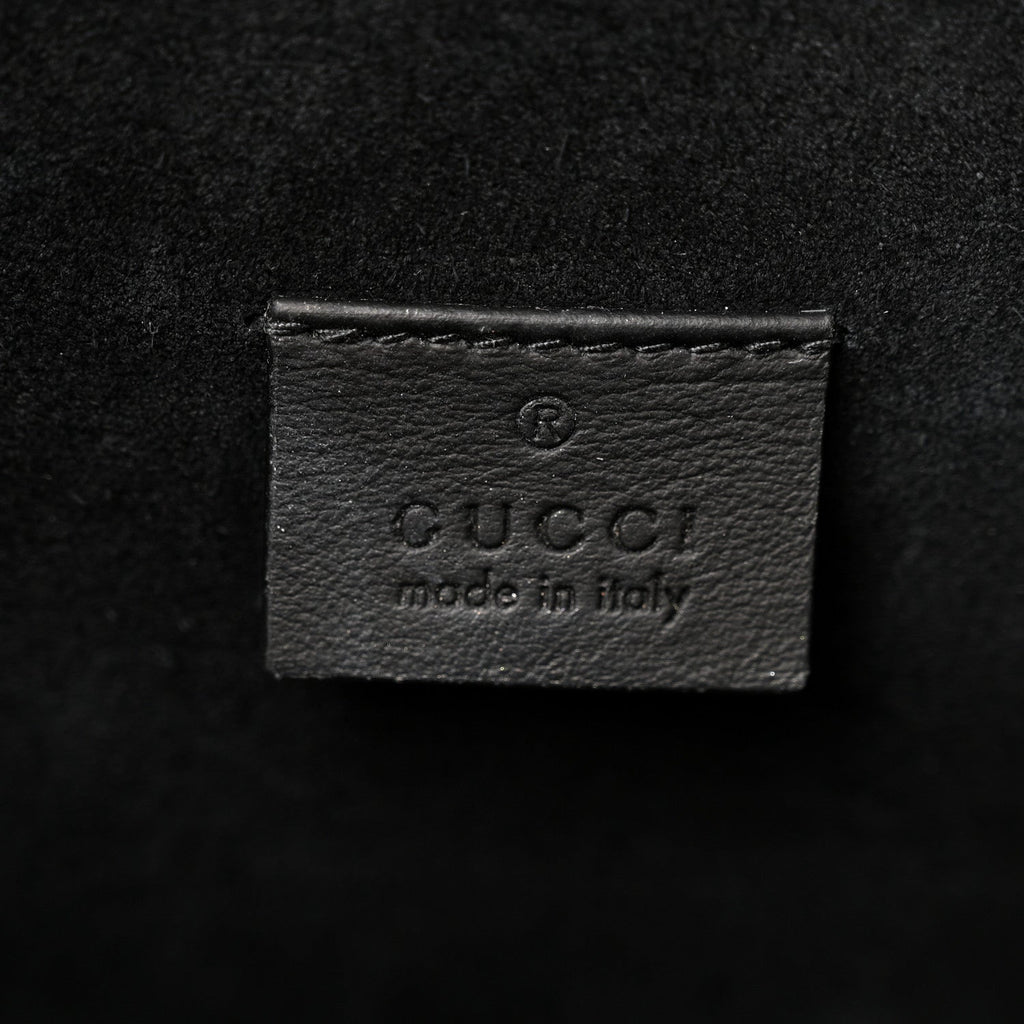 GG Supreme Monogram Small Dionysus Shoulder Bag Black