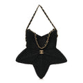 Raffia Star Coco Beach Bag Black