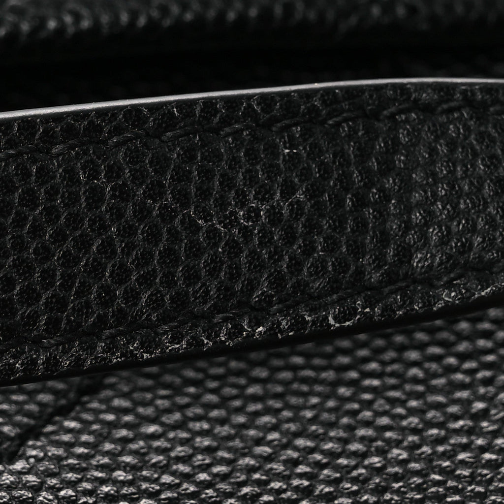 Caviar Stitched Pocket CC Large Tote Black