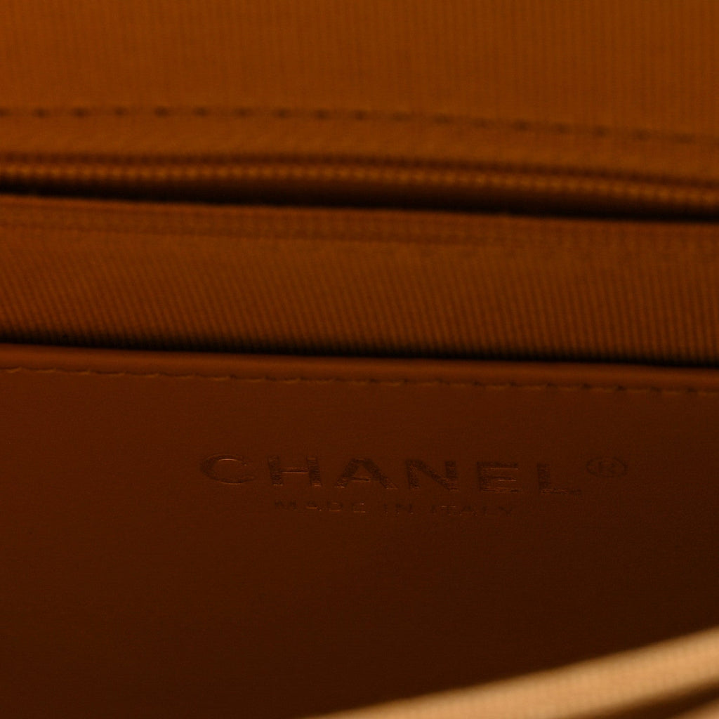 Suede Quilted CC Tassel Camera Case Light Brown