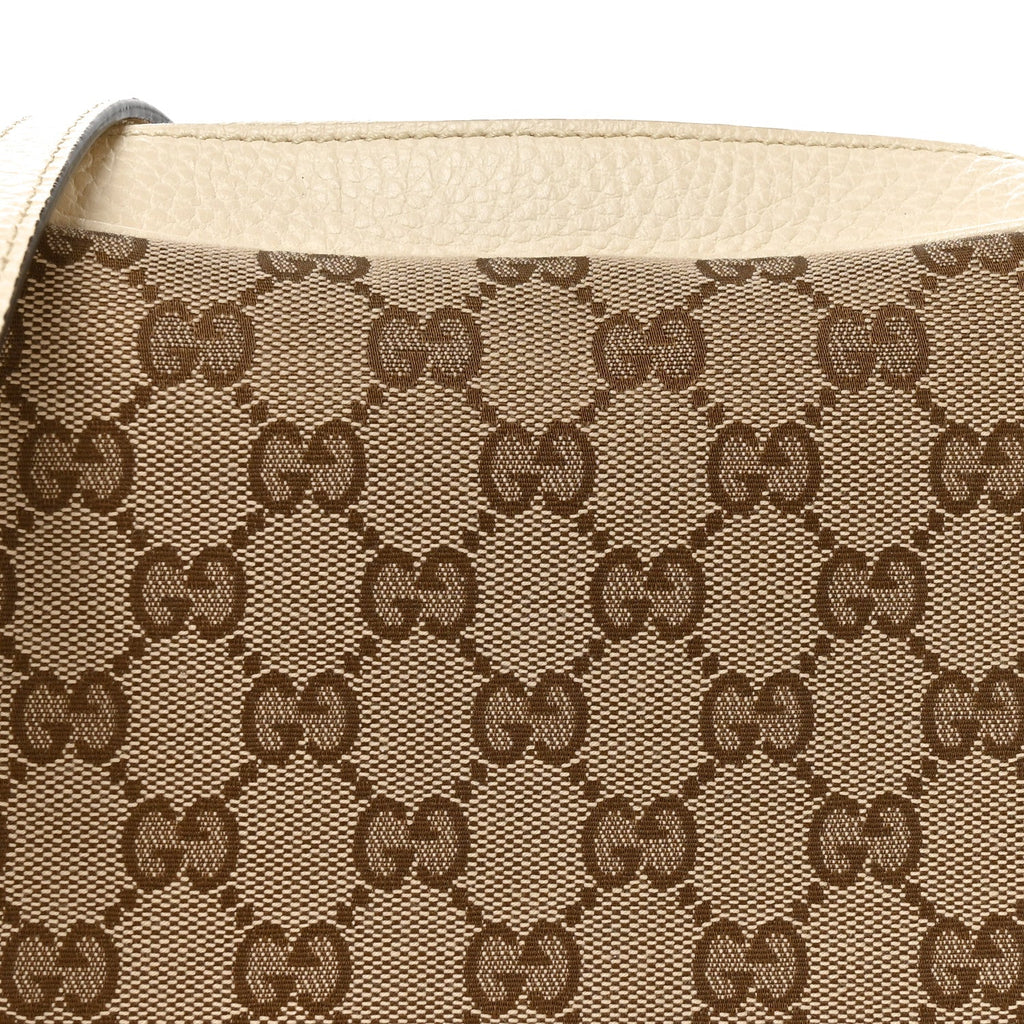 Monogram Dollar Calfskin Mini Bree Messenger Bag Beige Ebony Avoire
