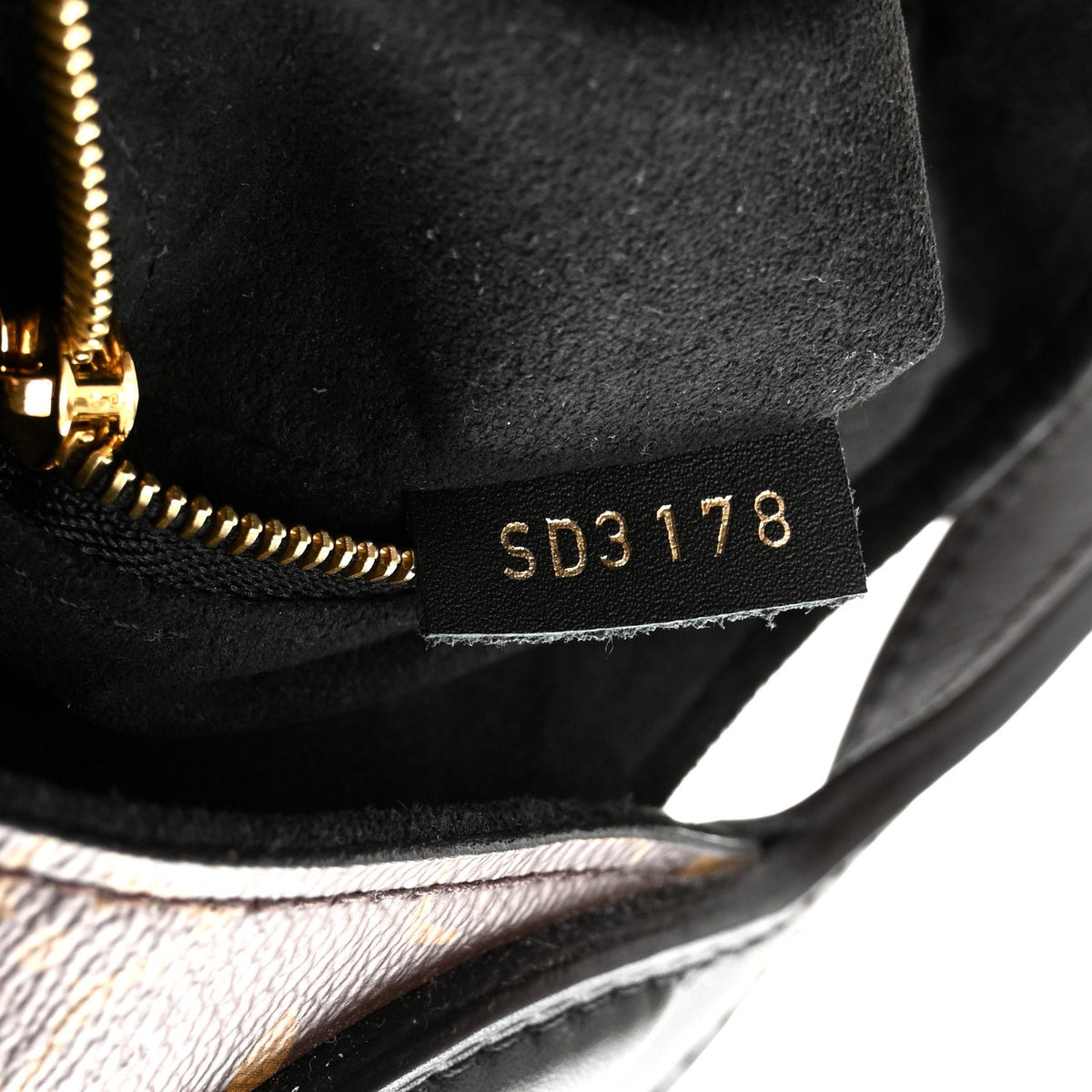 Monogram Flower Hobo Black