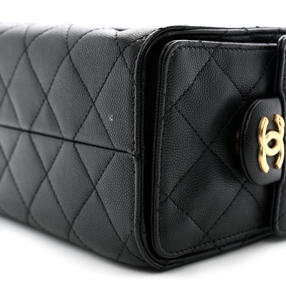 Caviar Quilted Mini Chanel 25 Handbag Black