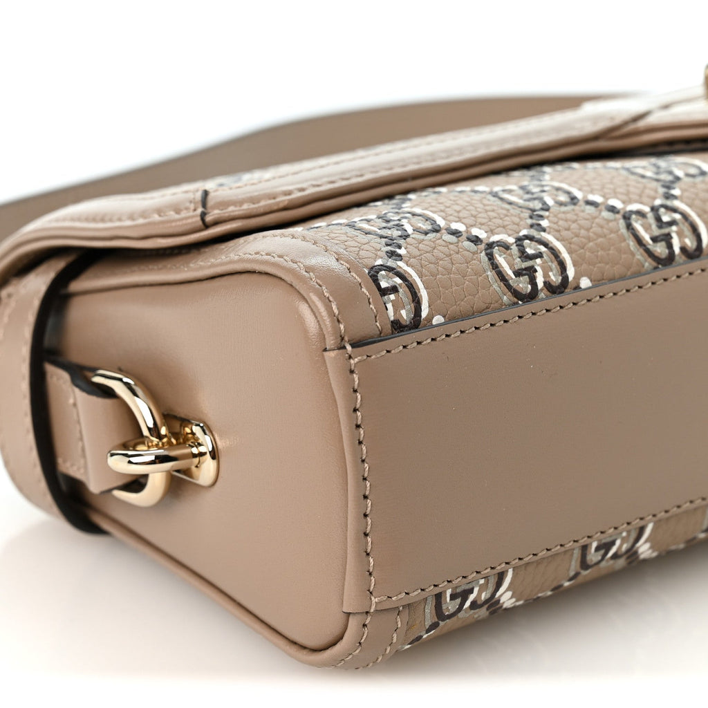 GG Shadow Monogram Small Luce Shoulder Bag Beige