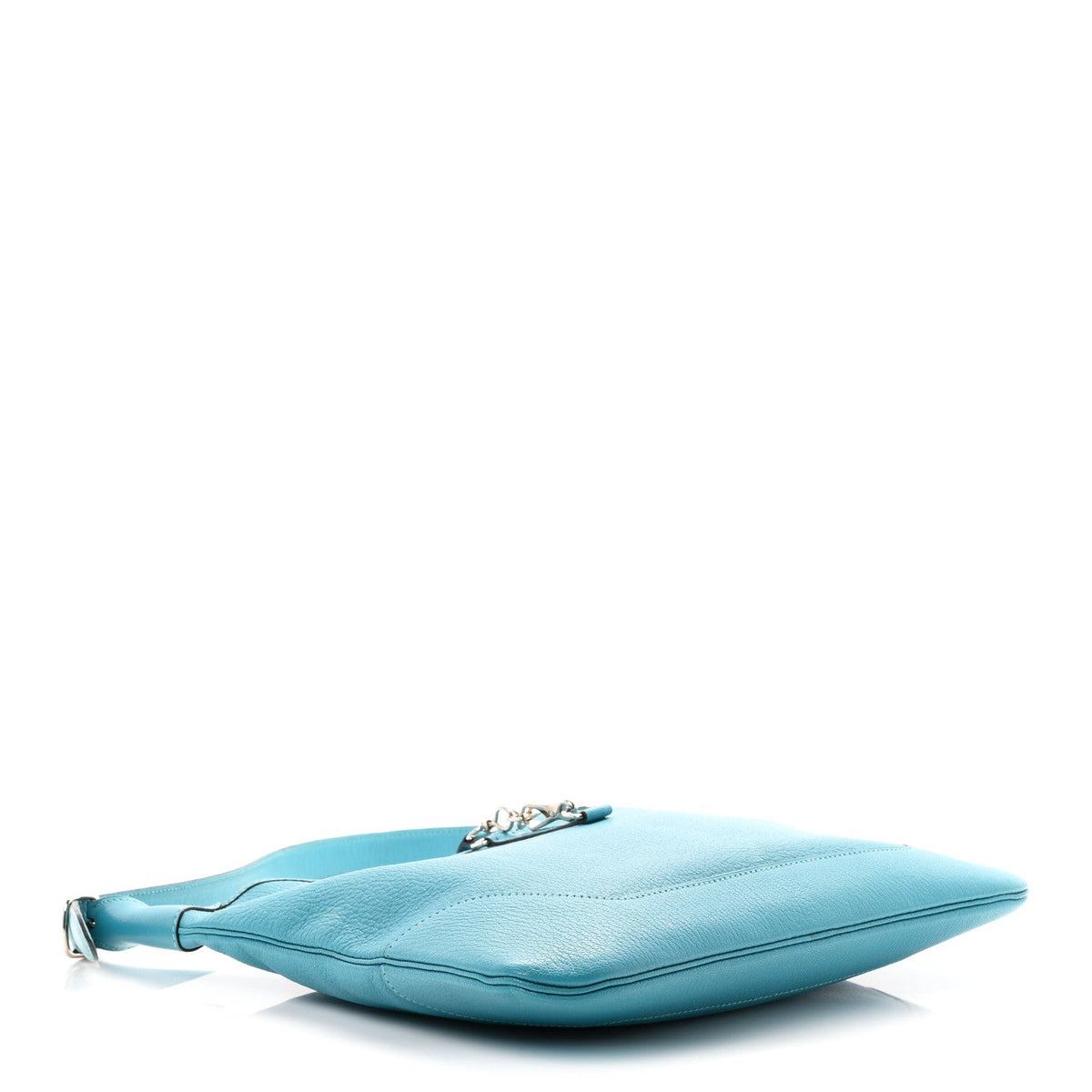 Chevre de Coromandel Trim 31 Shoulder Bag Turquoise