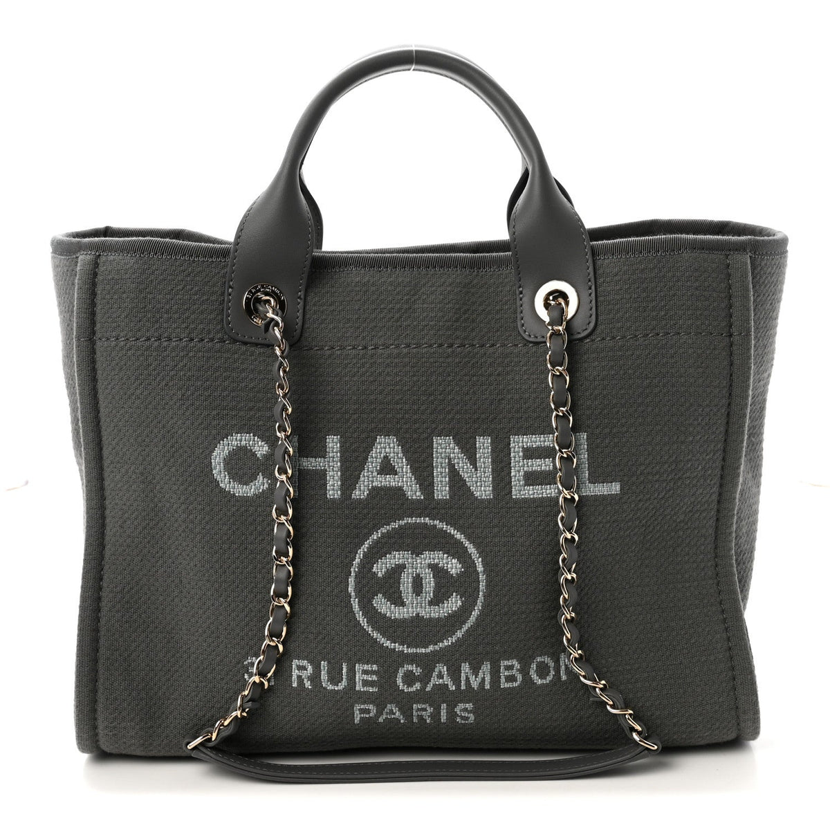 Mixed Fibers Small Deauville Tote Dark Grey