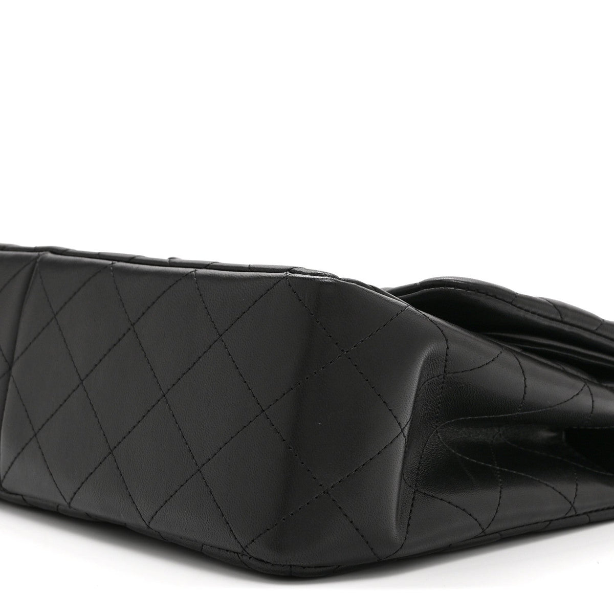 Lambskin Quilted Jumbo Double Flap So Black