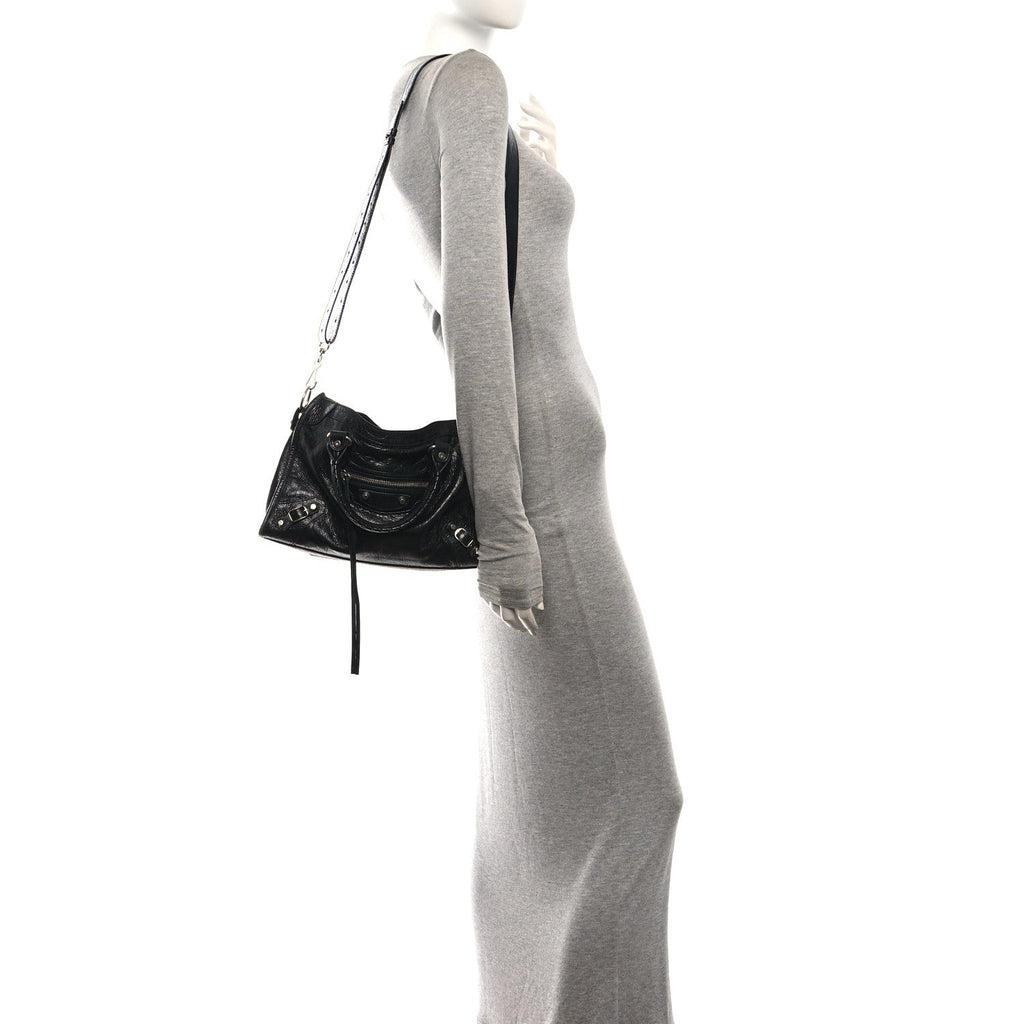 Agneau Arena Silver Hardware Small Le City Black