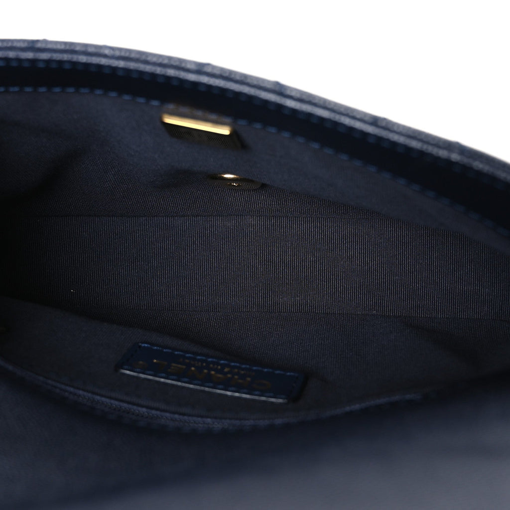 Caviar Quilted Mini CC You Flap Navy