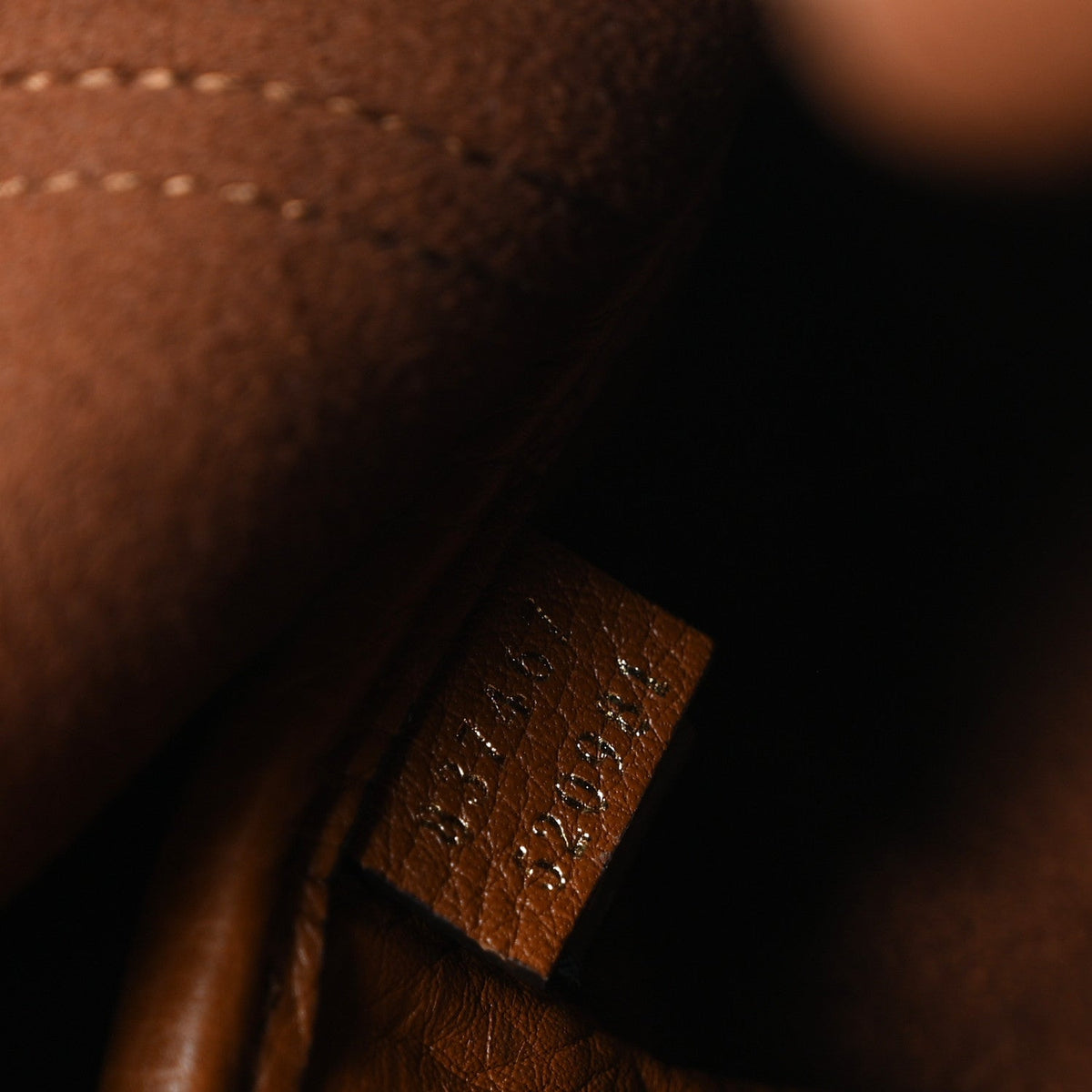 Grained Calfskin Softbit Medium Shoulder Bag Brown