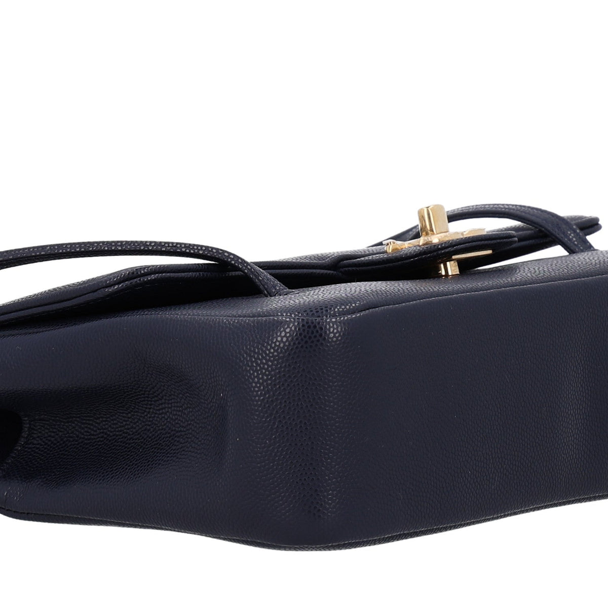 Shiny Caviar Preppy Coco Small Flap Navy