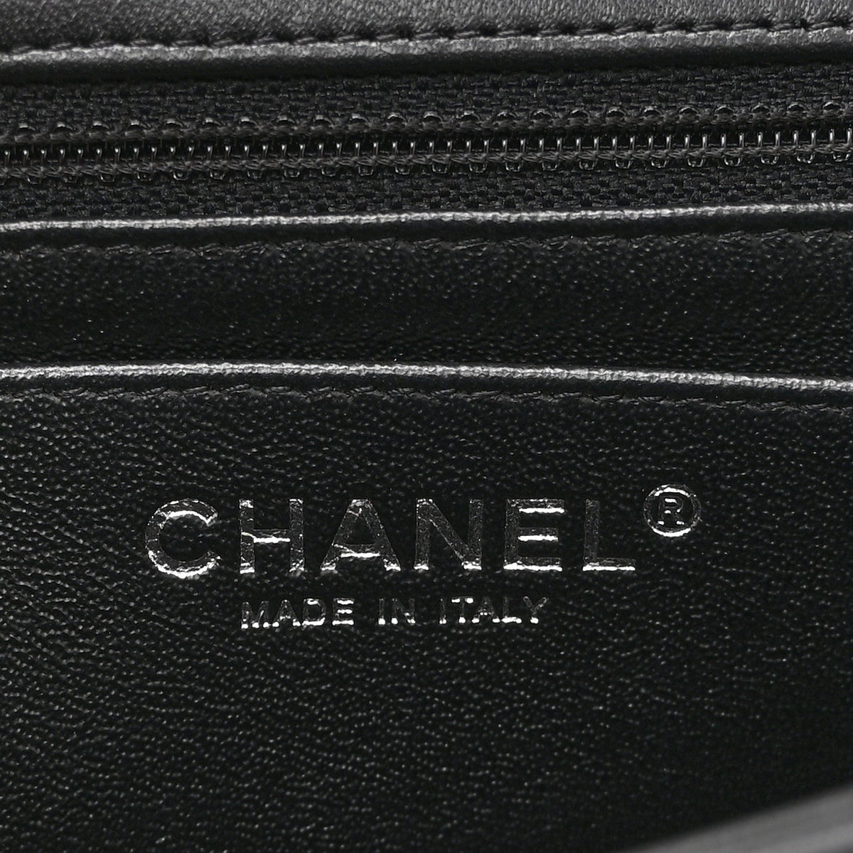 Lambskin Quilted Mini Square Flap Black