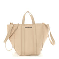 Grained Calfskin XS Everyday North South Shoulder Tote Bag Beige