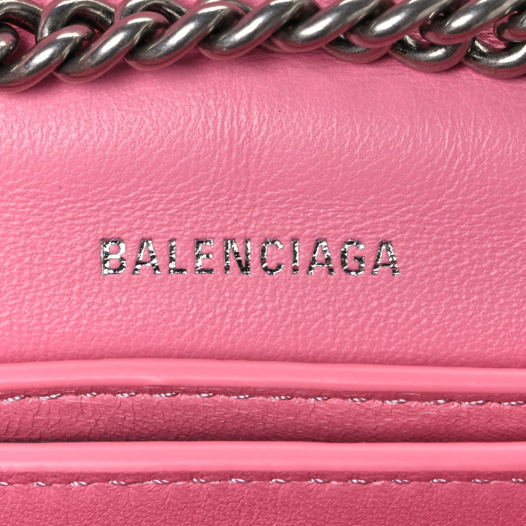 Crushed Calfskin Quilted XS Crush Chain Bag Sweet Pink