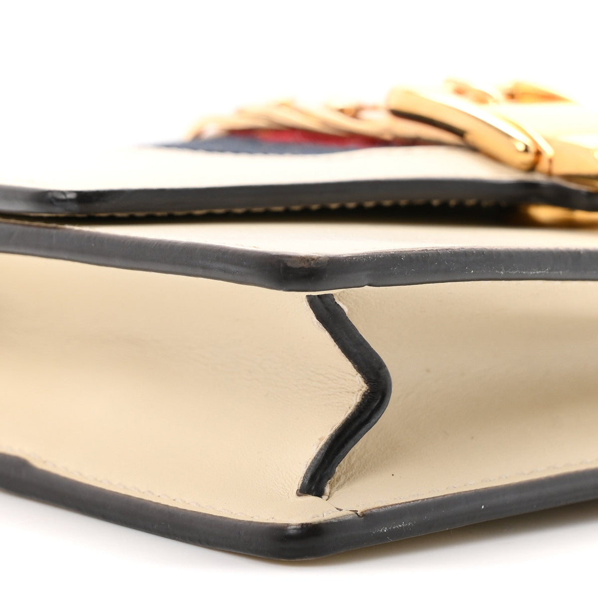 Calfskin Super Mini Sylvie Chain Shoulder Bag White
