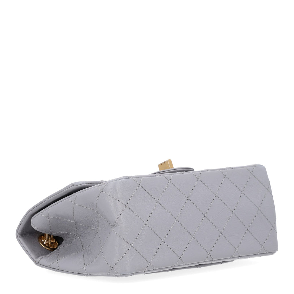 Aged Calfskin Quilted 2.55 Reissue Mini Flap Grey